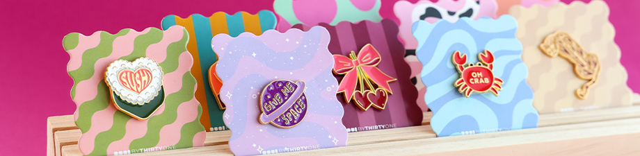 Trendy BY31&reg; sieradenkaartjes met pins