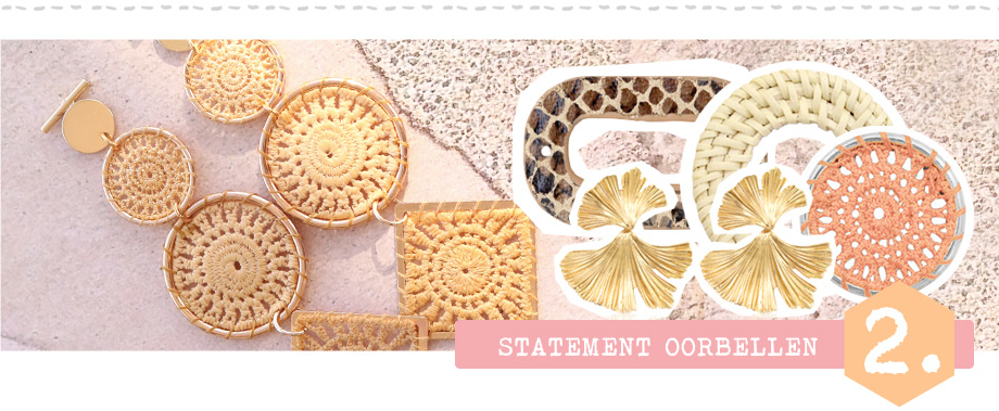 Trendy oorbellen